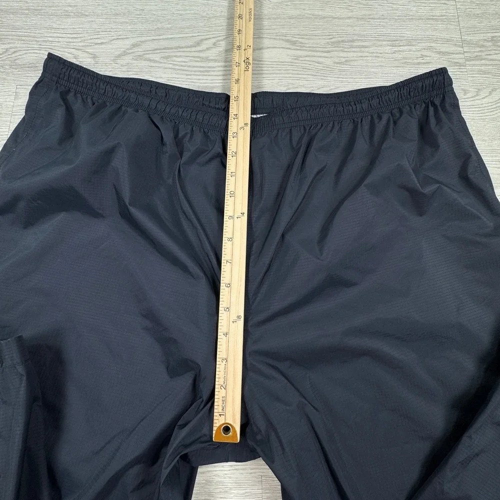 LL Bean Mens Rain Pants Ripstop Waterproof Black XL(?) Ankle Zip Hiking Outdoor